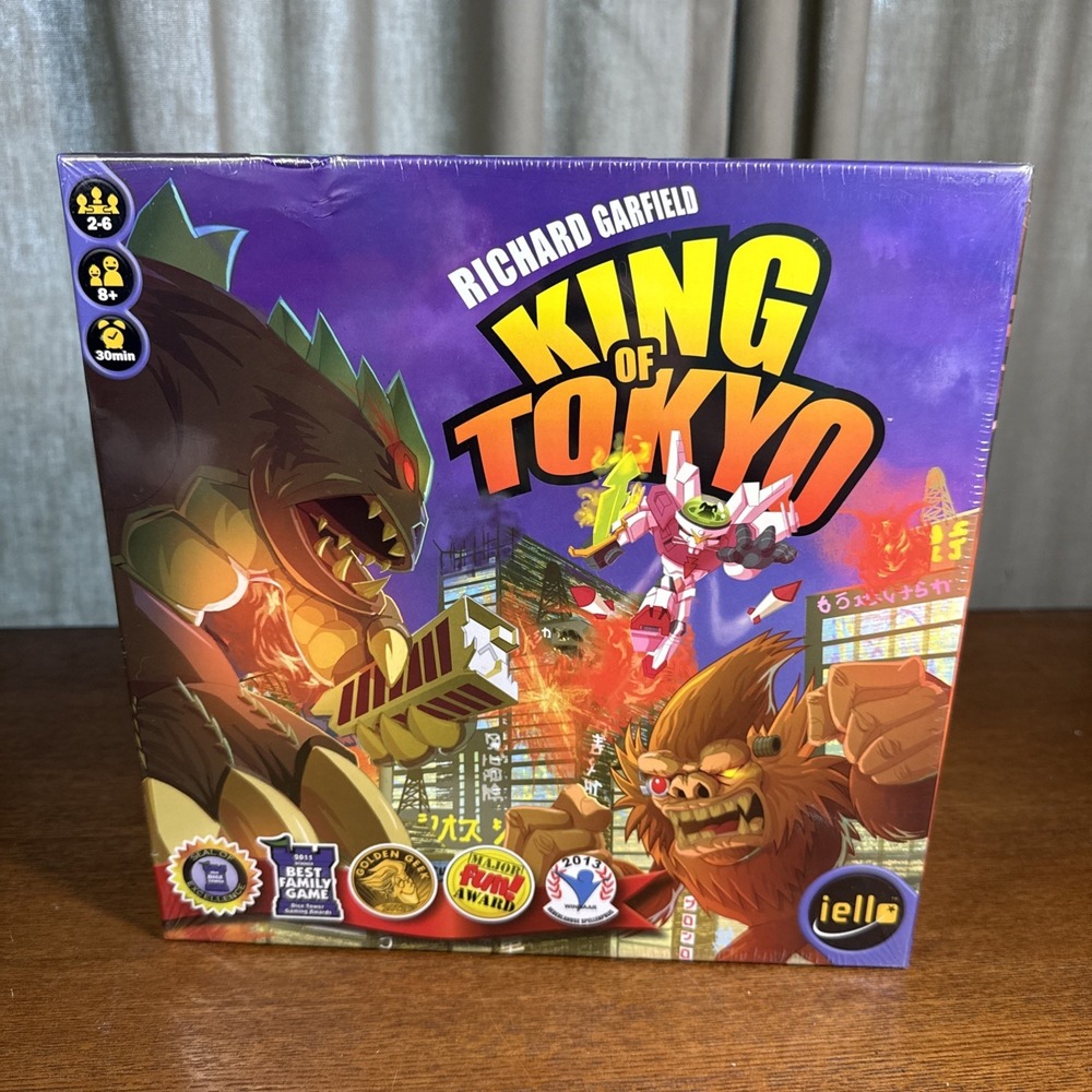 King of Tokyo Board Game By Richard Garfield 2014 Iello 2-6 Players Ages 8+ 2015
